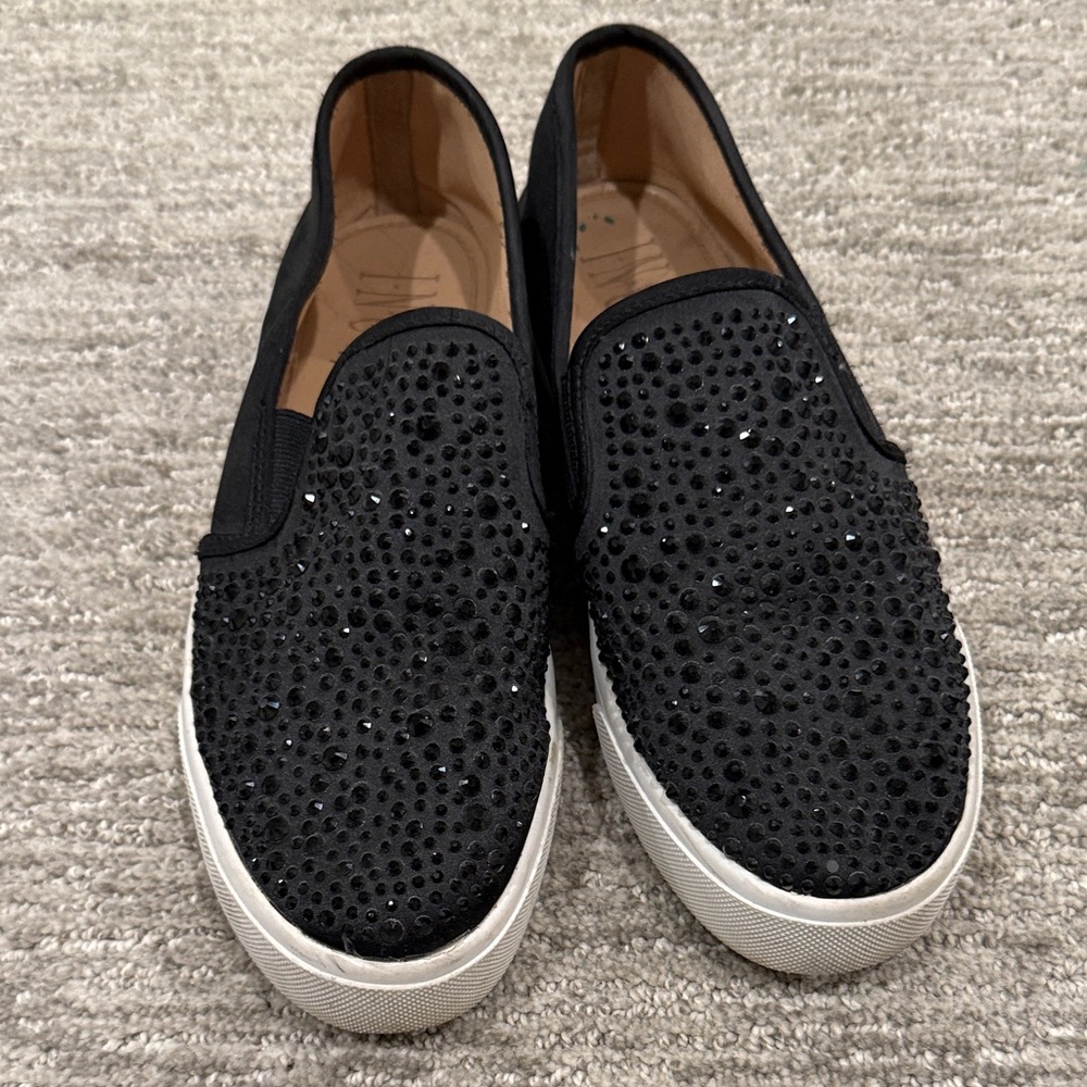 INC International Concepts Black Studded Flats